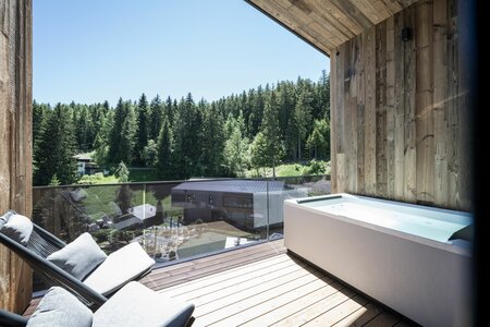 Hotel with pool, Avelengo & natural swimming pond